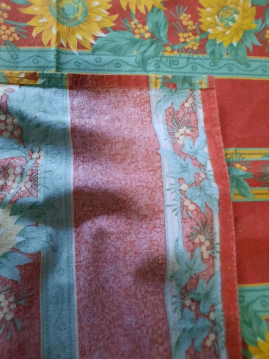 🙏 Vintage cotton tablecloth 159 x 230 cm. – photo 3